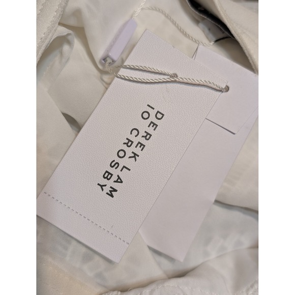 Derek Lam 10 Crosby Optic White Lace Wrap Mini Skirt TS81405LA Size 10 NEW - Picture 3 of 7